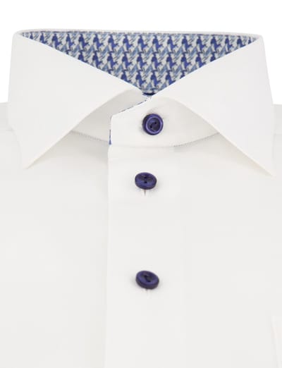 Overhemd Eton Classic Fit wit katoen