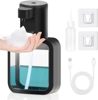 PromoHome Automatische Zeepdispenser met Sensor, 500ml USB-C Oplaadbaar, IPX5 Waterdicht