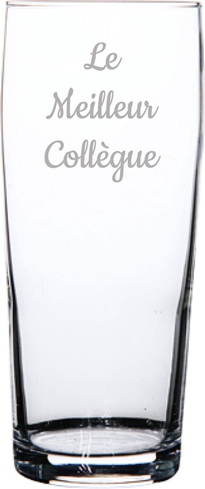 Bierfluitje gegraveerd - 19cl - Le Meilleur Collègue
