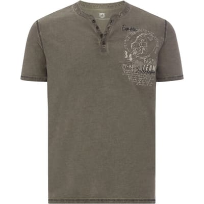 Jan Vanderstorm herren T-Shirt - 76/78 - kaki - Plus Size