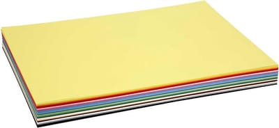 Gekleurd Karton, A2 420x594mm diverse kleuren, 300 div vellen | Knutselkarton