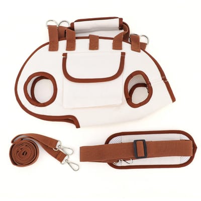 Nouveau sac à dos pour animaux de compagnie chien sortir portable portable sac à quatre pattes sac bandoulière messager respirant (as the picture,M)