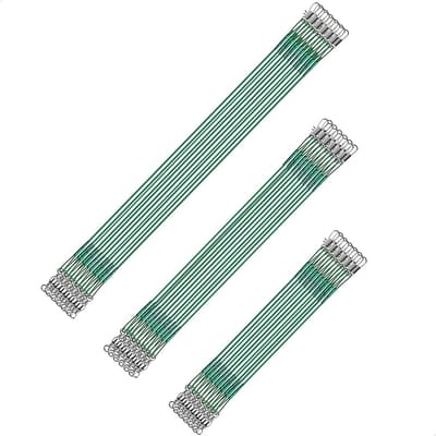 Dailygoods- Visdraad 60 Stuks - Anti-Bite Leiders - Roestvrij Staal - Flexibel en Sterk - Draaibare Wartels - Slijtvast - Vislijn