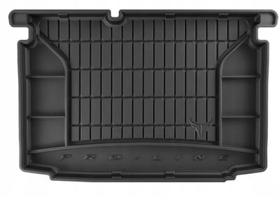 Rubberen Bagagemat met Organizer – VW Polo V Hatchback 2009-2017 – Onderste Kofferbakvloer – Op Maat – Anti-slip – Hoge Rand 5 cm