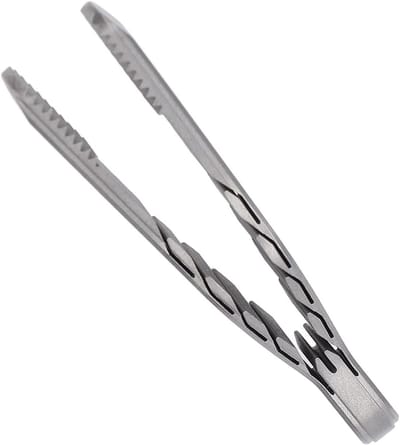 Mini Pincet - Sleutelhanger Gadget - Kleine Voorwerpen Pakken - TC4 Ti Legering - Compact Formaat - Zilverkleurig