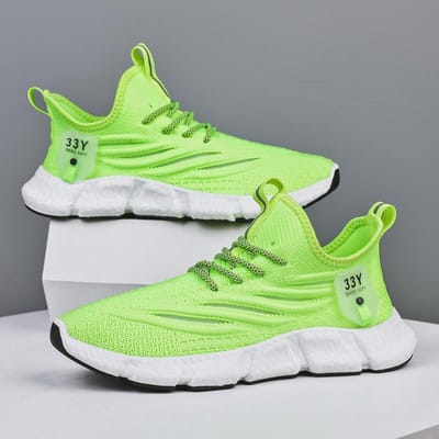 Herenschoenen Export Staart Enkele Sportschoenen Grote Maat Ademende Hardloopschoenen Lichtgewicht Heren Mesh Schoenen 44 white