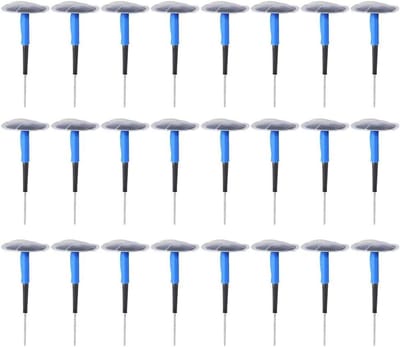 Band Punctie Reparatie - Paddestoel Plug - Banden Herstellen - Universeel Tubeless - 24 Stuks - Zwart