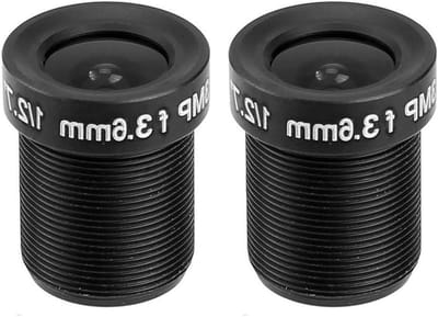 CCTV Lens - Groothoek Board Lens - Bewaking Buiten - Hoge Resolutie Beeld - 3.6mm Brandpuntsafstand - Zwart