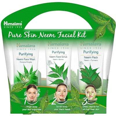 Himalaya Pure Skin Neem Gezichtsset 50ml Gezichtswas 50g Scrub 50g Pakking Acne Controle Diepe Reiniging Kruiden Huidverzorging green