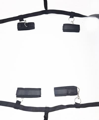 BNDGx® - Bondage set voor onder het bed - Vastbinden set touwen bondage set - restraint straps Handboeien enkel boeien