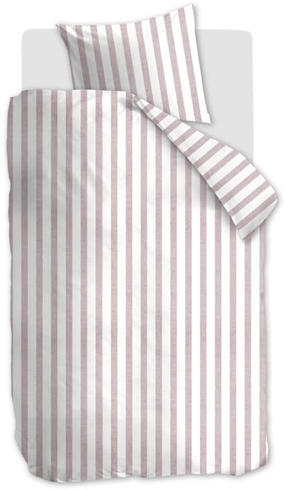 Ambiante Ally dekbedovertrek - Eenpersoons - 140 x 200/220 cm - Zachtroze