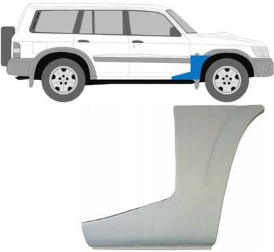 Reparatiepaneel voorspatbord voor Nissan Patrol Y61 GY61 1997-2009 / Rechts
