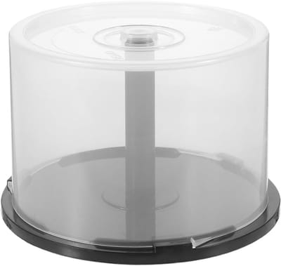 CD-opslagdoos met Deksel, Transparante Plastic Houder voor 50 CDs/DVDs, Krassenbestendig en Praktisch voor Kantoor en Thuisgebruik