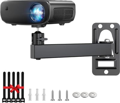 Projector Beugel - Projectorhouder Wandmontage - Thuisbioscoop Inrichten - Volledig Verstelbaar - 45 kg - Zwart