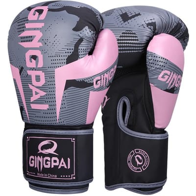 Hoge Kwaliteit PU Leer Bokshandschoenen Slijtvast Ademend Voor Sanda Training Verdikt Beschermend Vechthandschoenen 6oz