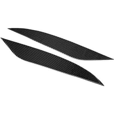 2 Stuks Linksgestuurd Koplamp Wenkbrauw Cover Sierlijst Sticker Geschikt voor Toyota Land Cruiser 14 17 black