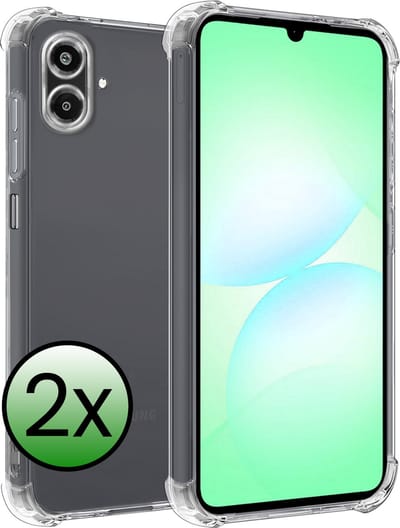 Hoesje 2 Stuks - Geschikt voor Samsung Galaxy A07 - Sterk & Shockproof - Siliconen Case - Back Cover - Telefoon Hoes Shock Proof - Transparant