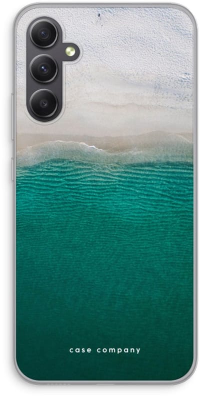Case Company® - Hoesje geschikt voor Samsung Galaxy A34 hoesje - Stranded - Soft Cover Telefoonhoesje - Bescherming aan alle Kanten en Schermrand