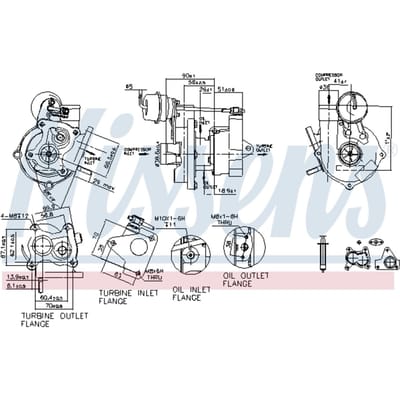 Supercharger, drukvulling NISSENS 93073