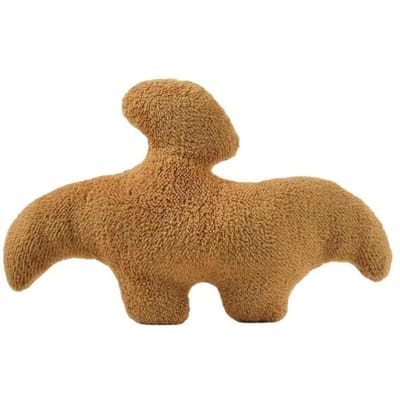 Schattig Dinosaurus Vormig Kippenblok Kussen, Pluche Speelgoed, Zacht en Huidvriendelijk, Decoratie voor Dinosaurussenliefhebber, Begeleidingscadeau 30*43cm brown