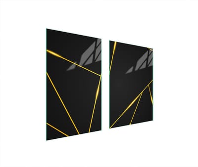 TMK ArtDeko - Beschermplaat Beschermende Glasplaat - 65x52 cm - Zwart - Veilig