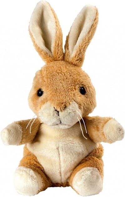 Pluche bruine konijn/haas knuffel 19 cm - Paashaas knuffeldieren - Speelgoed voor kind