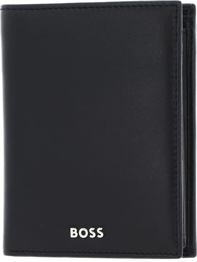 HUGO BOSS Leren Portemonnee Classic Smooth Wallet Black Zwart