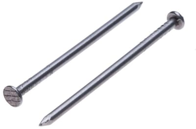 Hout Spijkers - Zwarte Nagels - Houtbewerking Klussen - Platte Ronde Kop - 1.8x40 mm - Zwart