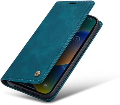Casemania Hoesje Geschikt voor Apple iPhone 16e - Emerald Green - Dunne Portemonnee Book Case - Slim Wallet Case met Pasjeshouder