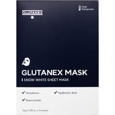 GLUTANEX - Snow White Sheet Mask 15 pcs Set 25g x 15 pcs