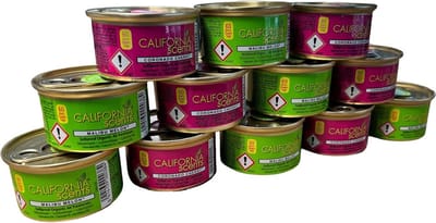 12 stuks mix California Scents 6 x Cherry + 6 x Malibu Melon excl. deksels