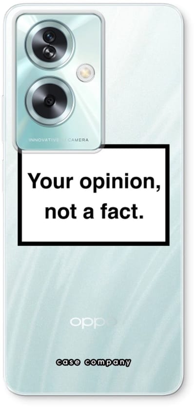 Case Company® - Hoesje geschikt voor Oppo A79 hoesje - Your opinion - Soft Cover Telefoonhoesje - Bescherming aan alle Kanten en Schermrand