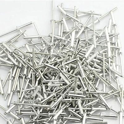 Aluminium Popnagels met Grote Flens, Open Eind, Bolkop, Blind Popnagels 2.4/3.2/4/4.8 mm, 50 Stuks voor Diverse Toepassingen