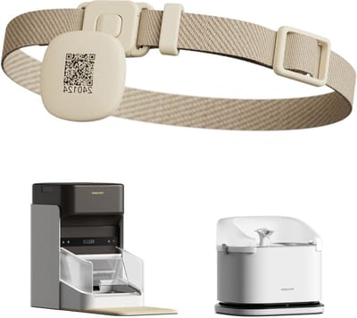 Hondenhalsband met Vervanglabel, Geen Opladen Nodig, Compatibel met RFID Slimme Apparaten, Enkele Verpakking, Duurzaam en Comfortabel
