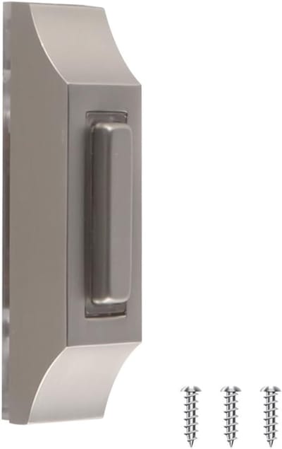 Deurbel Drukknop - Bedrade Belknop - Toegang Controleren - Verlichte Identificatie - 8.3 cm Lengte - Zilver