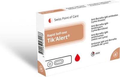 Tik’Alert (ziekte van Lyme) zelftest | Snelle zelftest voor vroege detectie ziekte van Lyme | eenvoudig en betrouwbaar