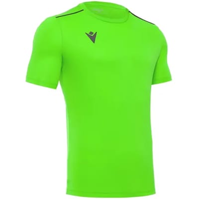 Macron Rigel Hero Shirt Korte Mouw Kinderen - Fluo Groen | Maat: 164