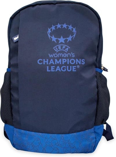 UEFA Dames Champions League Rugzak - Voetbaltas Sporttas - Sporten en Reizen - Officieel Gelicentieerd Merchandise - One Size - Blauw
