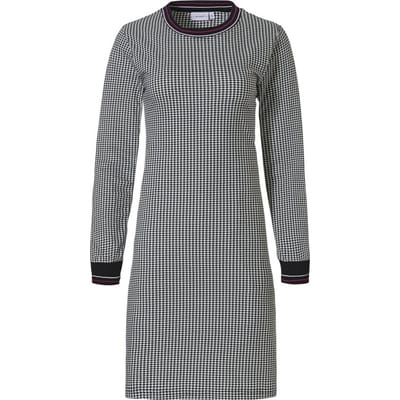 Pastunette Maat 38 Pied de Poule Vrouwen Nachthemd - Black