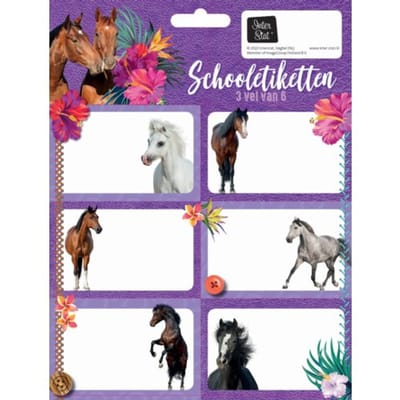 Etiketten Paarden Set Van 10 Bts 20-21 Fsc Mix-Credit