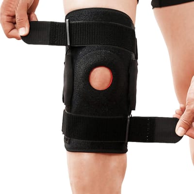 Genouillère Orthopédique Protège-Genou Support Sportif Soulagement de la Douleur L-XXL Grande Taille Genouillère en Eva Ménisque Ligament 1 Pièce L beige