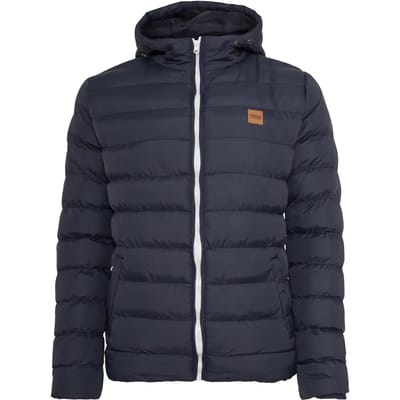 Urban Classics Jas Basic Bubble Jacket Tb863 Black/white Mannen Maat - XXL