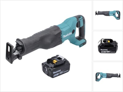 Makita DJR 186 T1 accu reciprozaag sabelszaag 18 V + 1x accu 5,0 Ah - zonder oplader