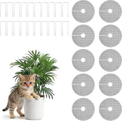 Plantenbak Roosters - Bodem Afdekking - Bescherming Tegen Dieren - Op Maat Te Snijden - 10 Stuks 30cm - Zwart