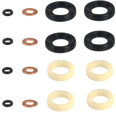 Injectoren O-Ring Set voor BMW MINI, Peugeot, Ford en Citroën - Diesel Injectie Seal Kit met Wasringen en Dichtingen, OEM Nummer 1318562 en 1314368