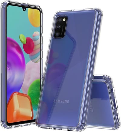 Geschikt voor Samsung Galaxy A41 hoesje - Siliconen Transparant Case Shock Proof Hoes