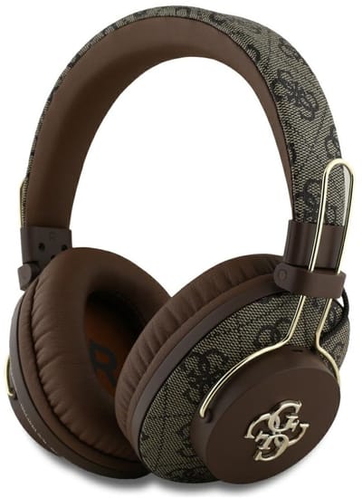 Guess ENC - Koptelefoon - Bluetooth - Metalen Afwerking - 4G Logo - Bruin