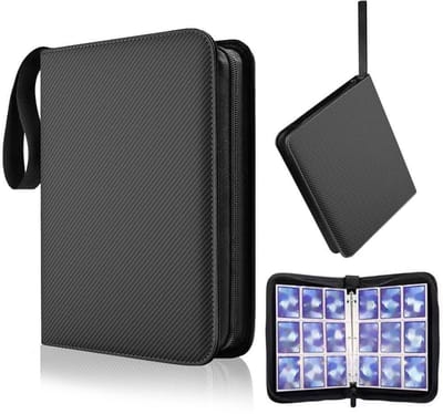 Dailygoods- Verzamelalbum 900 kaarten - Kaartbinder met ritssluiting - Waterdicht - 50 pagina's - Exquise cadeaus - Ideaal voor gaming-kaarten - Kaartenalbum