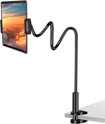 Verstelbare Flexibele Tablet Houder voor Bed, Geschikt voor iPad, iPhone en Switch, Ideaal voor Handsfree Gebruik en Ontspanning