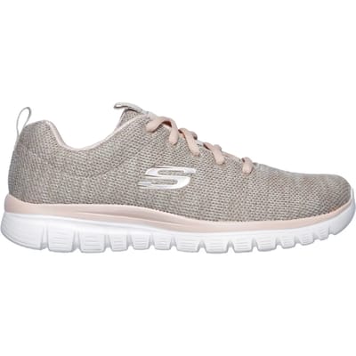 Skechers Graceful Twisted Fortune dames sneakers - Beige - Extra comfort - Memory Foam - Maat 40